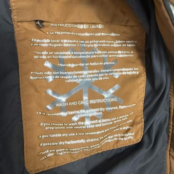 Zara L GUC Down filled golden brown Women's Padded Ski Jacket - Brown - Picture 10 of 12